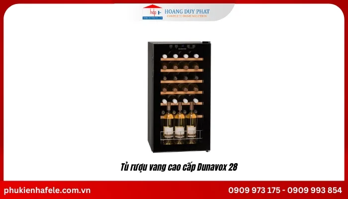 Tủ bảo quản rượu vang cao cấp Dunavox 28