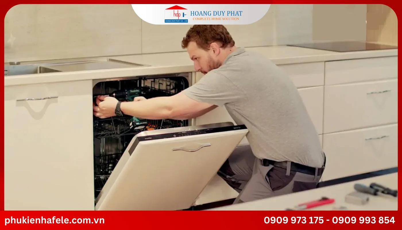 Lắp đặt máy rửa chén đúng cách giúp đảm bảo an toàn khi dùng