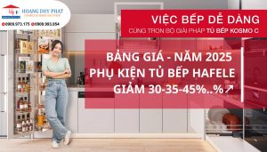 Bảng Báo Giá Phụ Kiện Tủ Bếp Hafele 2025