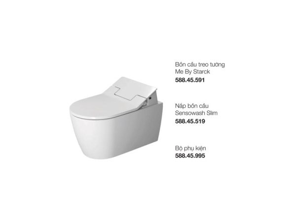 Bồn cầu treo tường Me By Starck Duravit 588.46.406