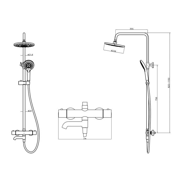 bản-vẽ-kỹ-thuật-Thanh-sen-điều-nhiệt-3-chức-năng-hafele-495.60.106