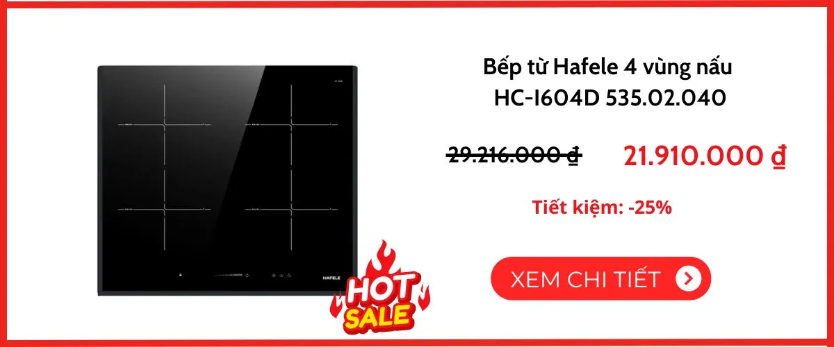 Bếp từ 4 vùng nấu Hafele 535.02.040