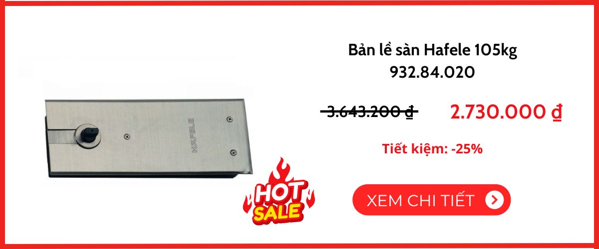 hafele-932-84-020 Bản lề sàn Hafele 105kg