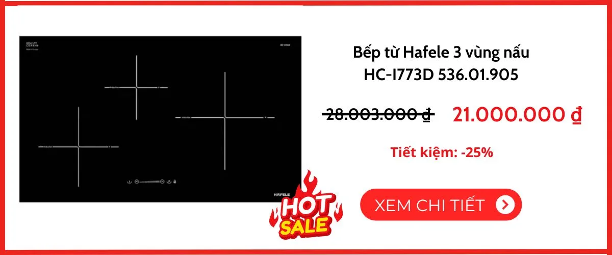 Hafele mặt kính HC-I773D 536.01.905 