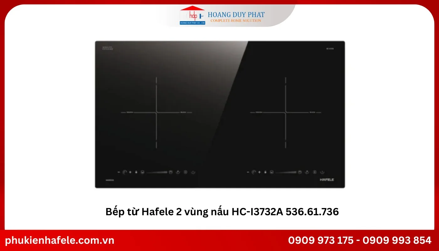 Bếp từ Hafele 2 vùng nấu HC-I3732A 536.61.736