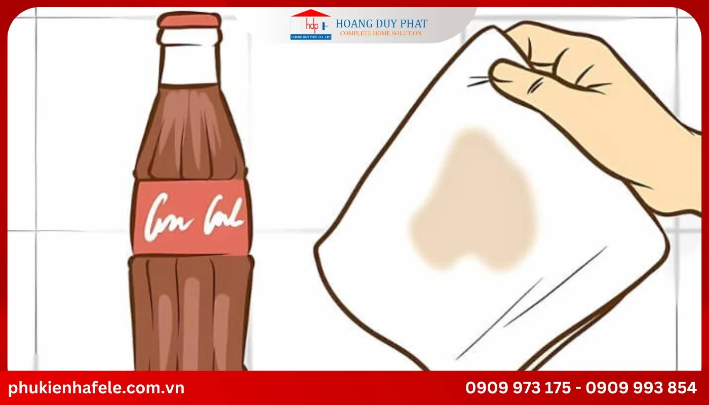 Mẹo vệ sinh kệ chén bát bằng coca