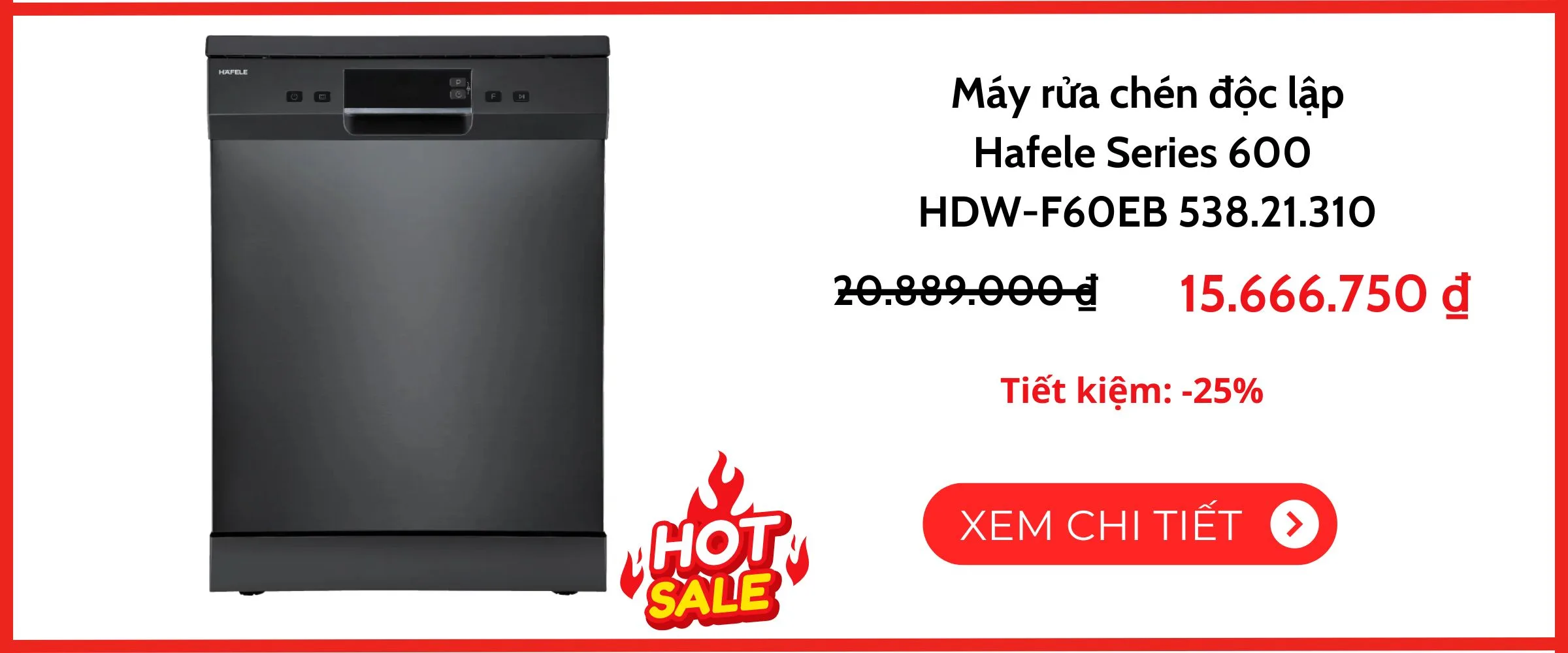 Hafele HDW-F60EB 538.21.310