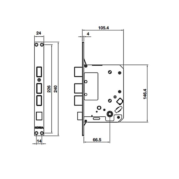 Khóa điện tử Hafele EL7800 PLUS 912.20.569 image 3