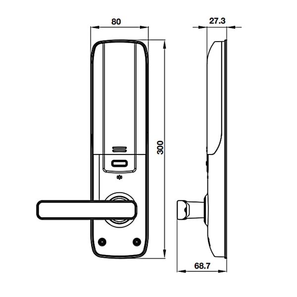 Khóa điện tử Hafele EL7800 PLUS 912.20.569 image 4