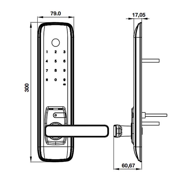 Khóa điện tử Hafele EL7800 PLUS 912.20.569 image 5