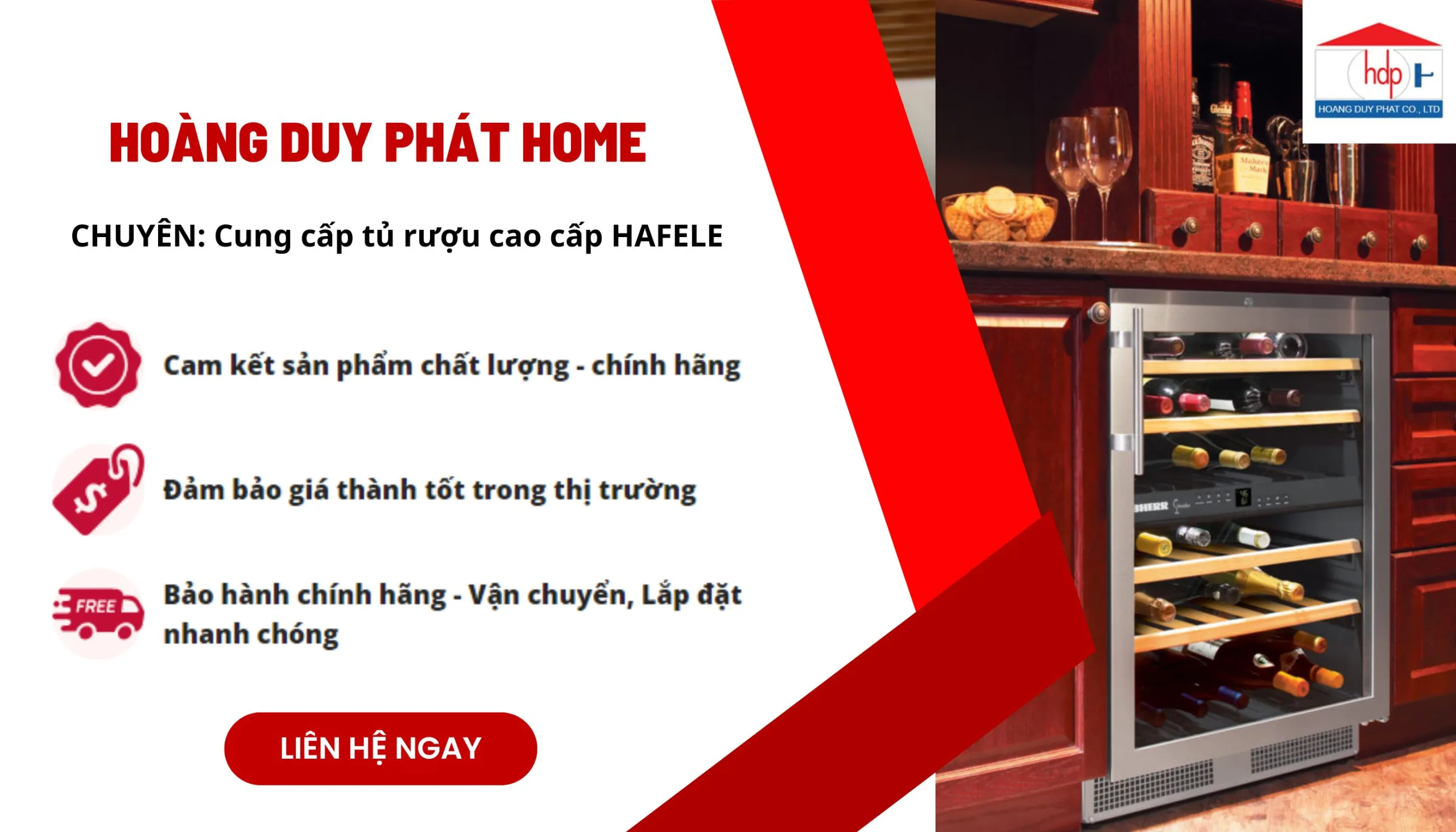 Địa chỉ mua tủ rượu Hafele