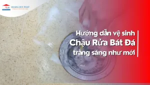 Hướng dẫn làm sạch bồn rửa chén đá