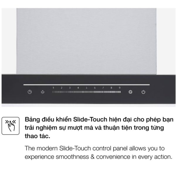 Bảng điều khiển Slide-Touch hiện đại