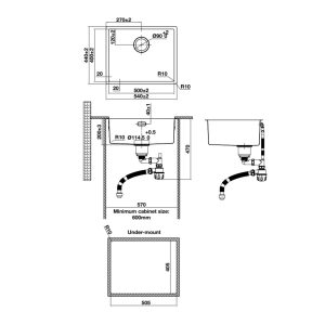 SALE 33%] Chậu inox Hafele 567.24.457 - Chính hãng - Giá thương mại