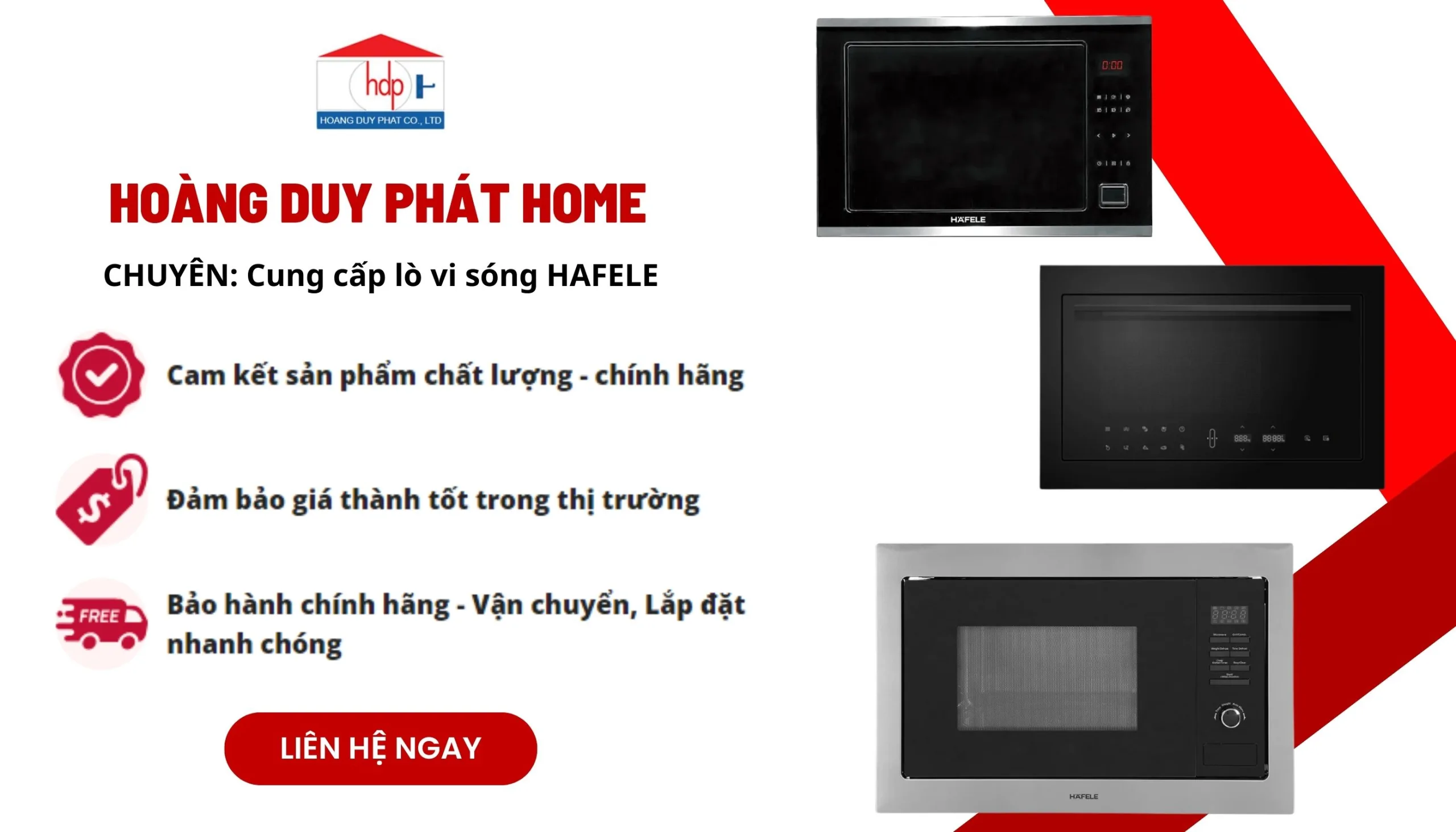 Địa chỉ mua lò vi sóng Hafele chính hãng