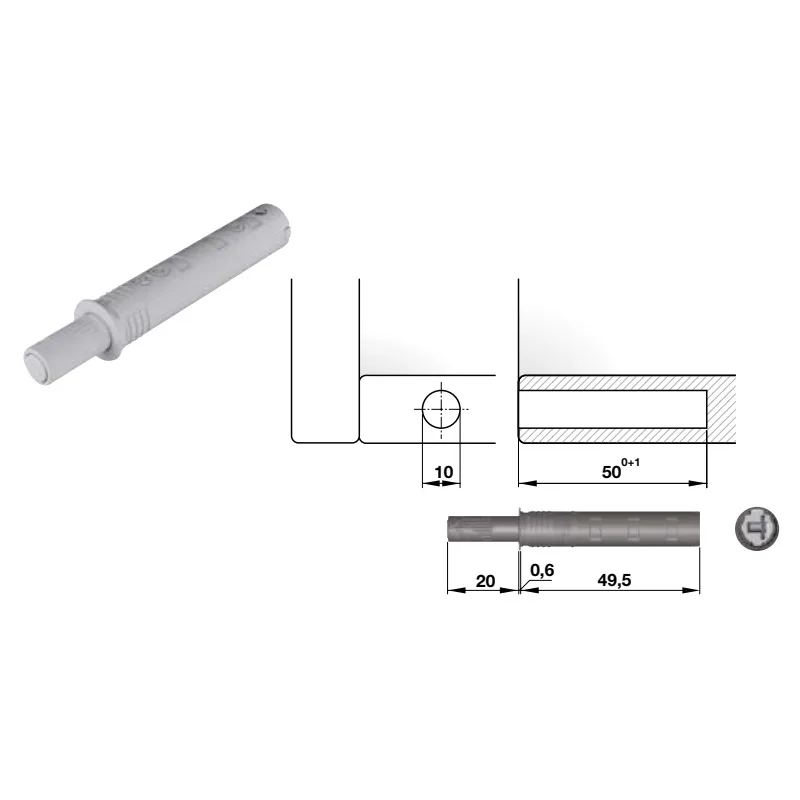 tip-on hafele Nêm nhấn phiên bản vừa