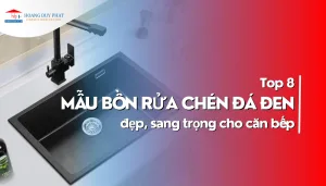 Top các mẫu bồn rửa chén đá den sang trọng