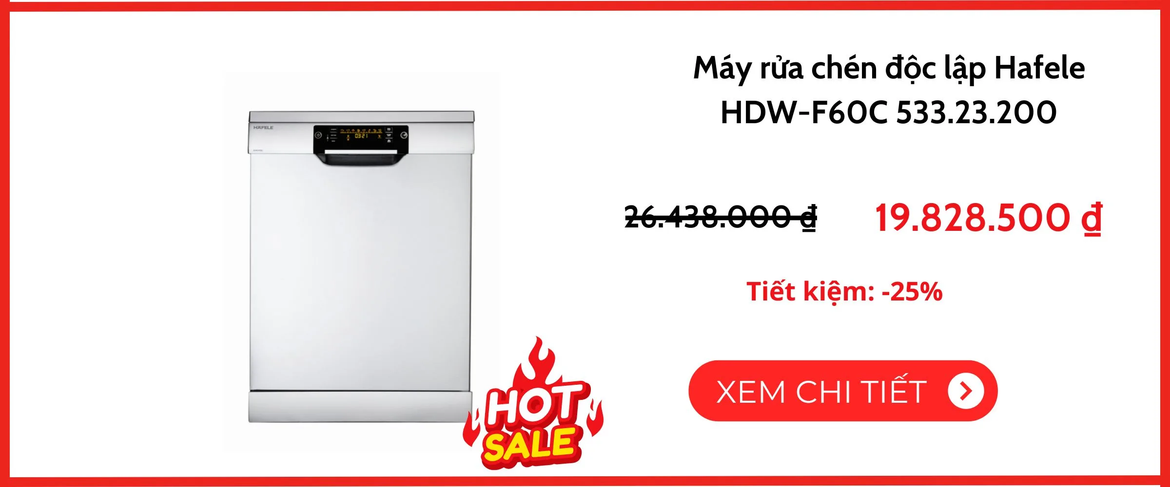 Máy rửa chén Hafele HDW-F60C