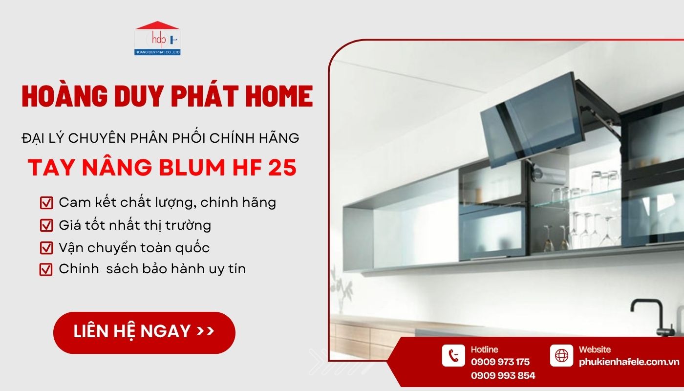 Mua tay nâng Blum chính hãng, chiết khấu tốt nhất tại Hoàng Duy Phát