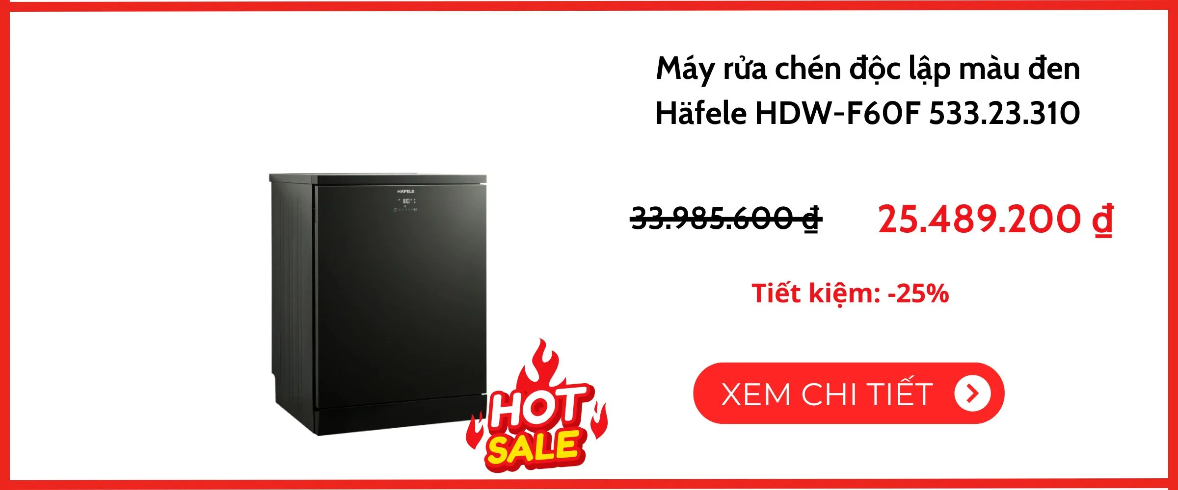 Máy rửa chén Đức Hafele 533.23.310