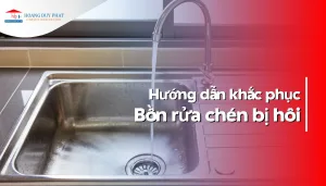 Cách khử mùi hôi ở bồn rửa bát