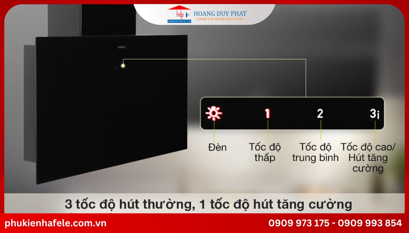 da-dang-che-do-cua-may-hut-mui-hafele Máy hút mùi Hafele có đa dagj chế độ hút mùi