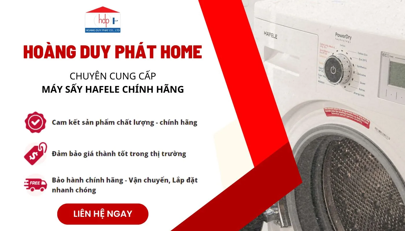 Địa chỉ mua máy sấy Hafele chính hãng, chất lượng tại Hoàng Duy Phát