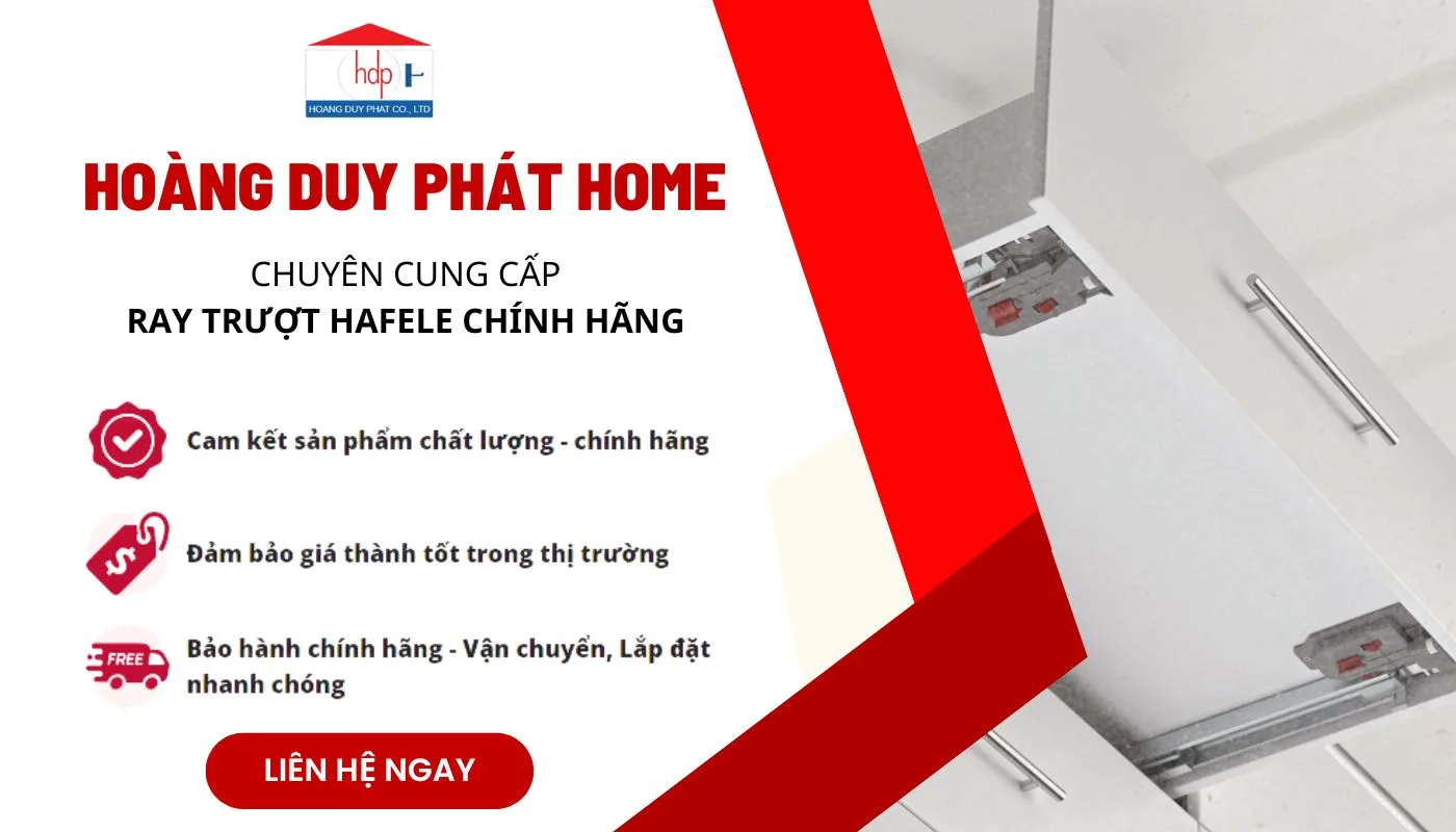 Mua ray trượt tủ bếp chính hãng Hafele tại Hoàng Duy Phát