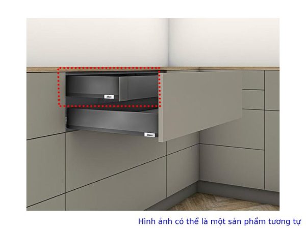 Ray hộp âm Blum MERIVOBOX IR1 chiều cao M 91mm - màu xám đậm