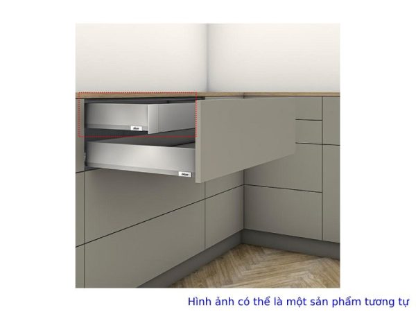 Ray hộp âm Blum MERIVOBOX IR1 chiều cao M 91mm - màu xám nhạt