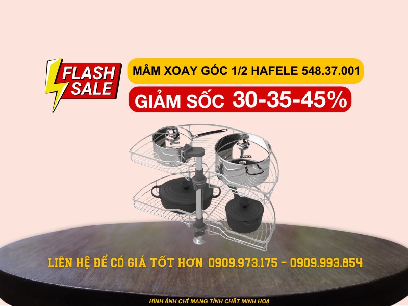 Kệ góc Hafele 180 độ 800mm 548.37.001