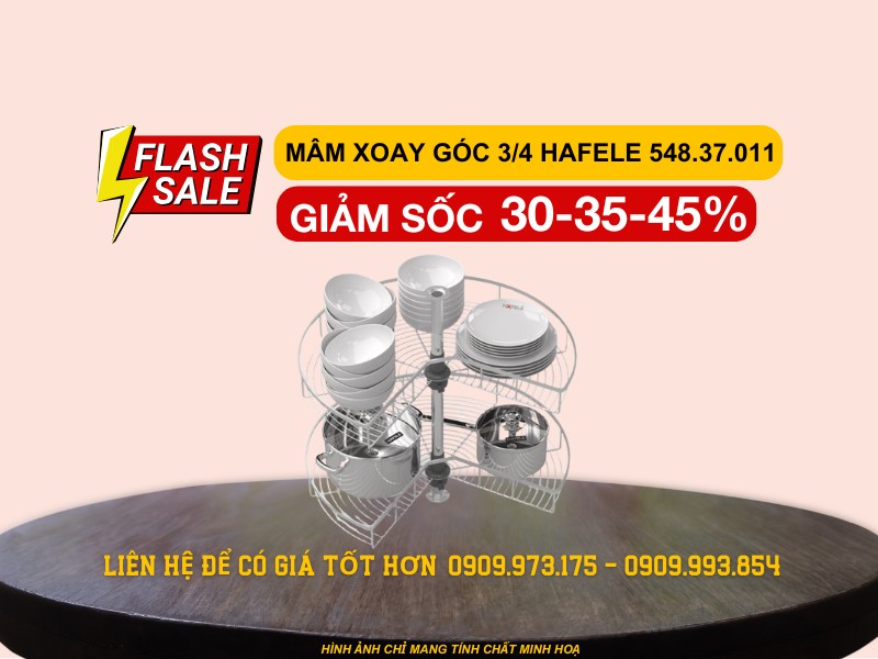 Kệ góc Hafele 270 độ 800mm 548.37.011