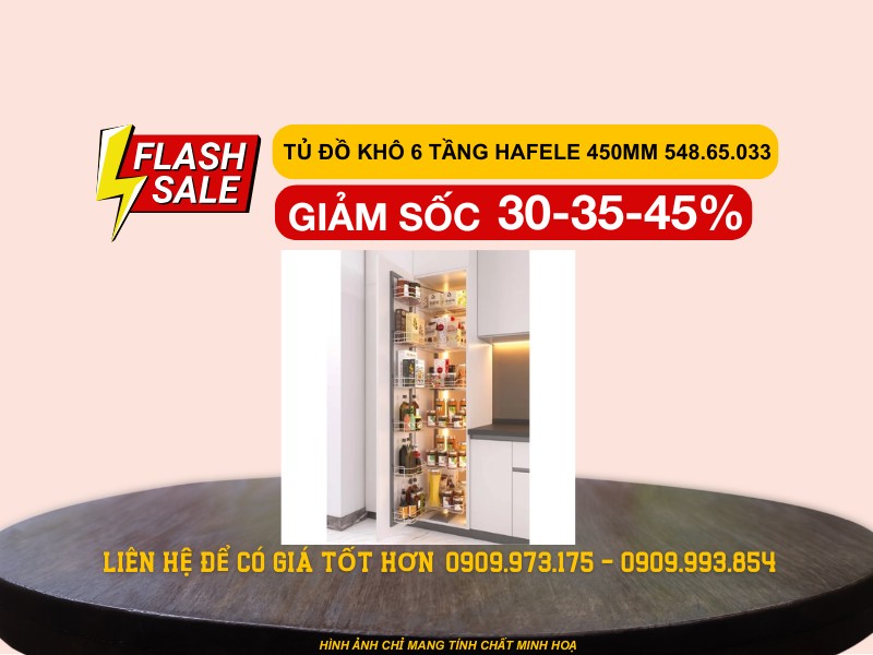 Tủ đồ khô Hafele Inox 304 450mm 548.65.033