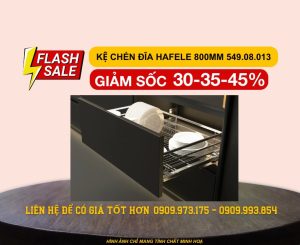 Kệ chén bát Inox 304 Hafele 800mm 549.08.013