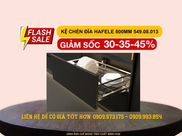 Kệ chén bát Inox 304 Hafele 800mm 549.08.013