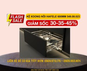 Giá xoong nồi Hafele 600mm Inox 304 549.08.023