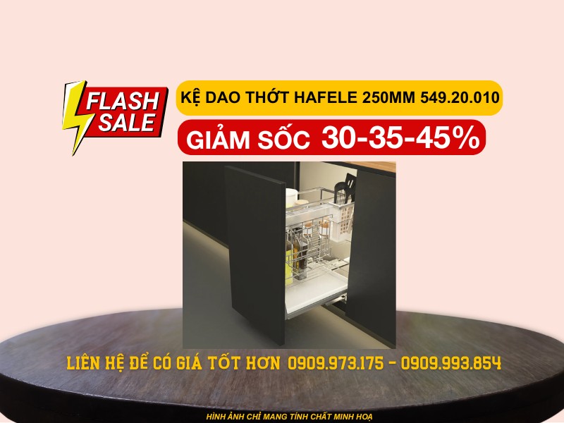 Giá dao thớt Hafele 250mm Inox 304 549.20.010