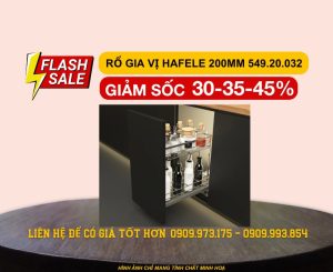 Kệ gia vị Hafele 200mm Inox 304 549.20.032