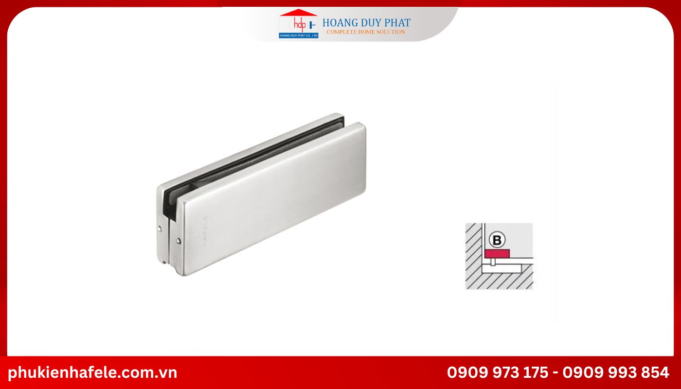 kep-kinh-duoi-khung-inox-hafele Kẹp giữ kính nhà tắm bên dưới giúp đảm bảo sự an toàn và cố định