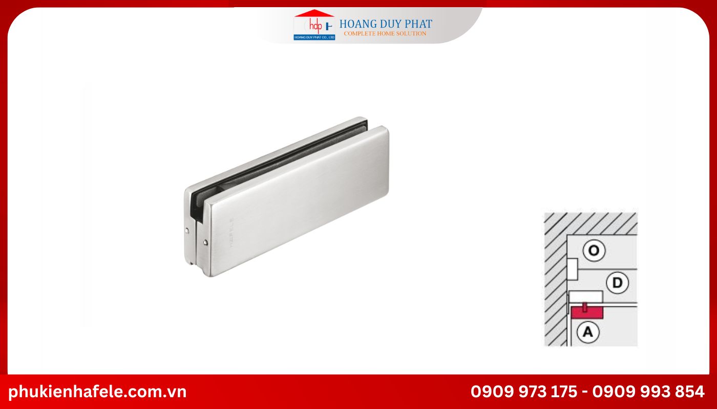 kep-tren-duoi-khung-inox-hafele Kẹp kính nhà tắm phía trên phù hợp cho kính dày từ 10 – 12mm