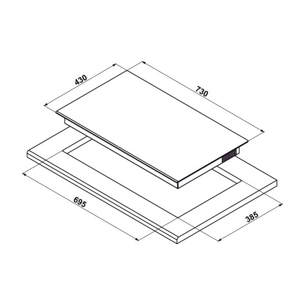 Bếp từ 2 vùng nấu Hafele HC-I7326B 533.09.989 image 2