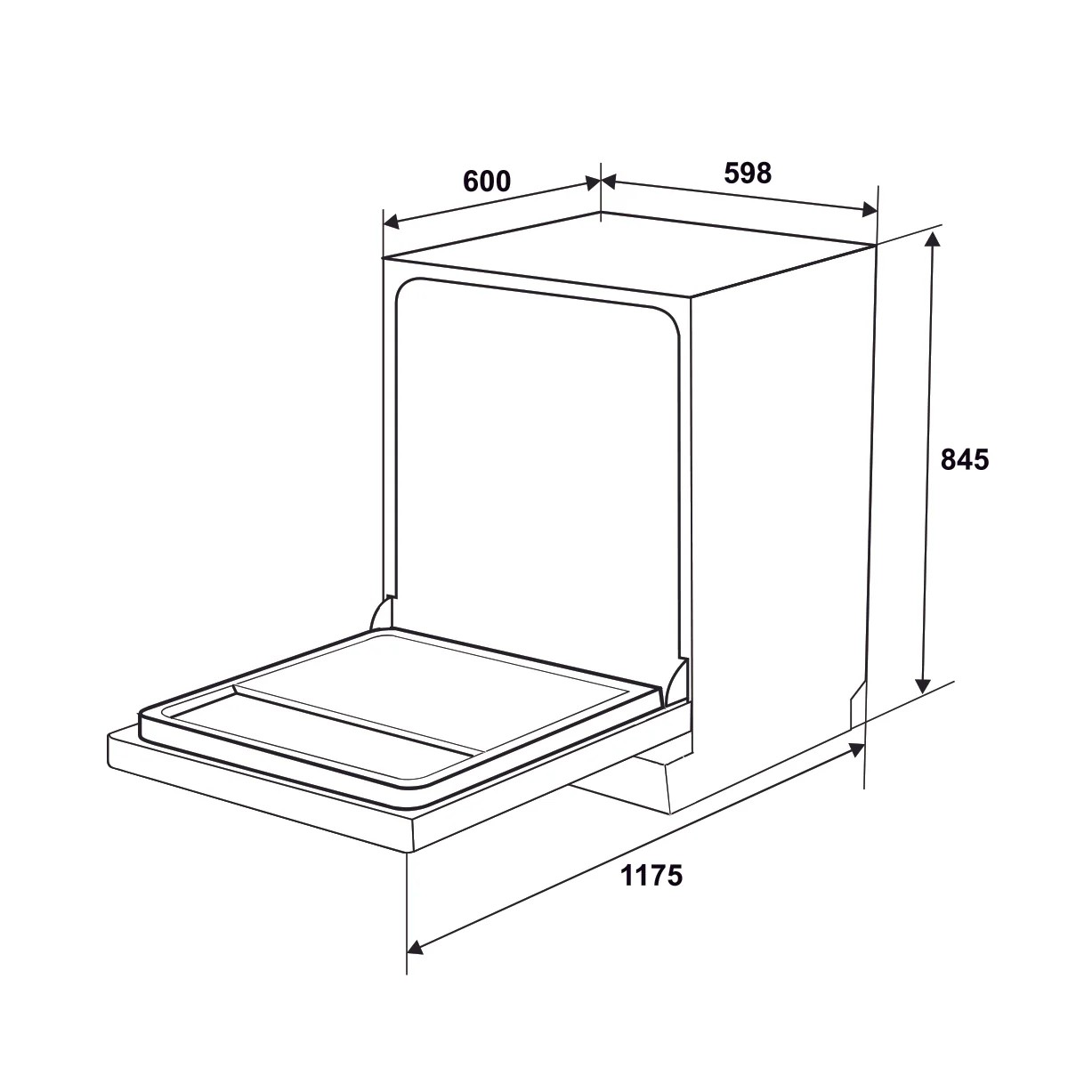 bản vẽ kỹ thuật Máy rửa chén độc lập Hafele HDW-F6072B 535.29.700 bản vẽ kỹ thuật Máy rửa chén độc lập Hafele HDW-F6072B 535.29.700
