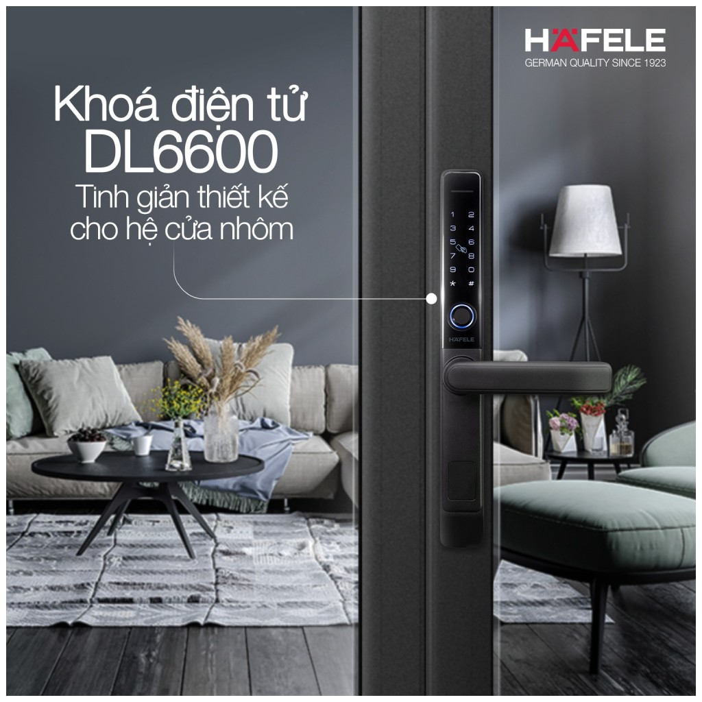 khóa từ hafele cho cửa nhôm