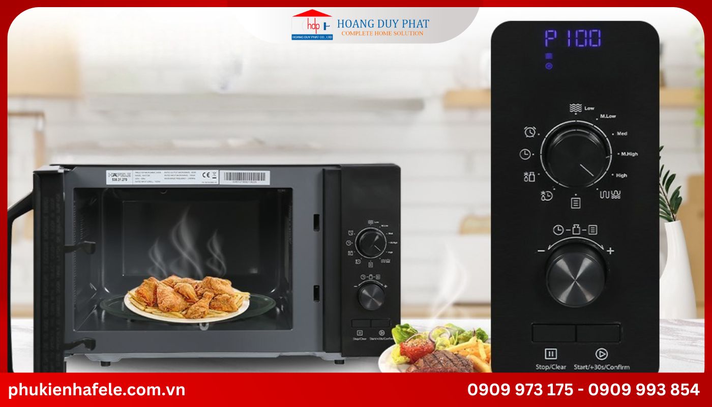 bang-dieu-khien-cam-ung Màn hình hiển thị và điều khiển các chức năng trên lò vi sóng rõ ràng