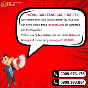 thông báo tăng giá