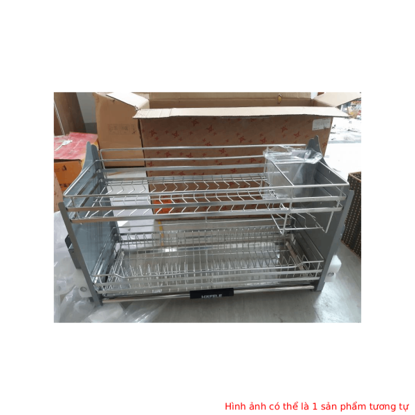 Giá bát đĩa nâng hạ hafele thiết kế lưới tròn- kèm ống đựng đũa Kosmo - C image 2