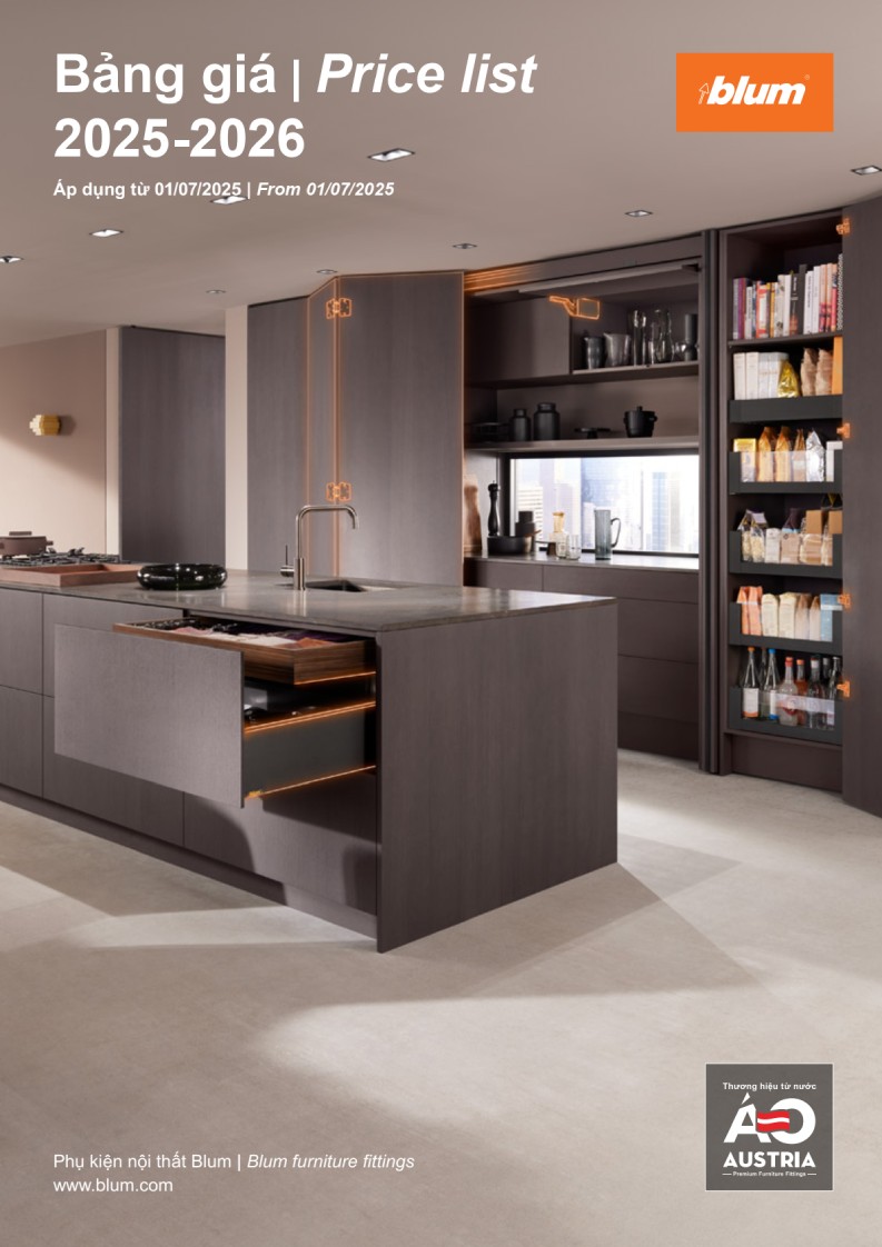 catalogue phụ kiện tủ bếp blum