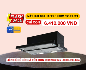 Máy Hút Mùi Âm Tủ Mặt Kính Đen HH-SG70A Hafele 533.89.021