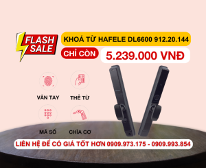 Khóa Điện Tử Cửa Nhôm Trượt DL6600 912.20.144