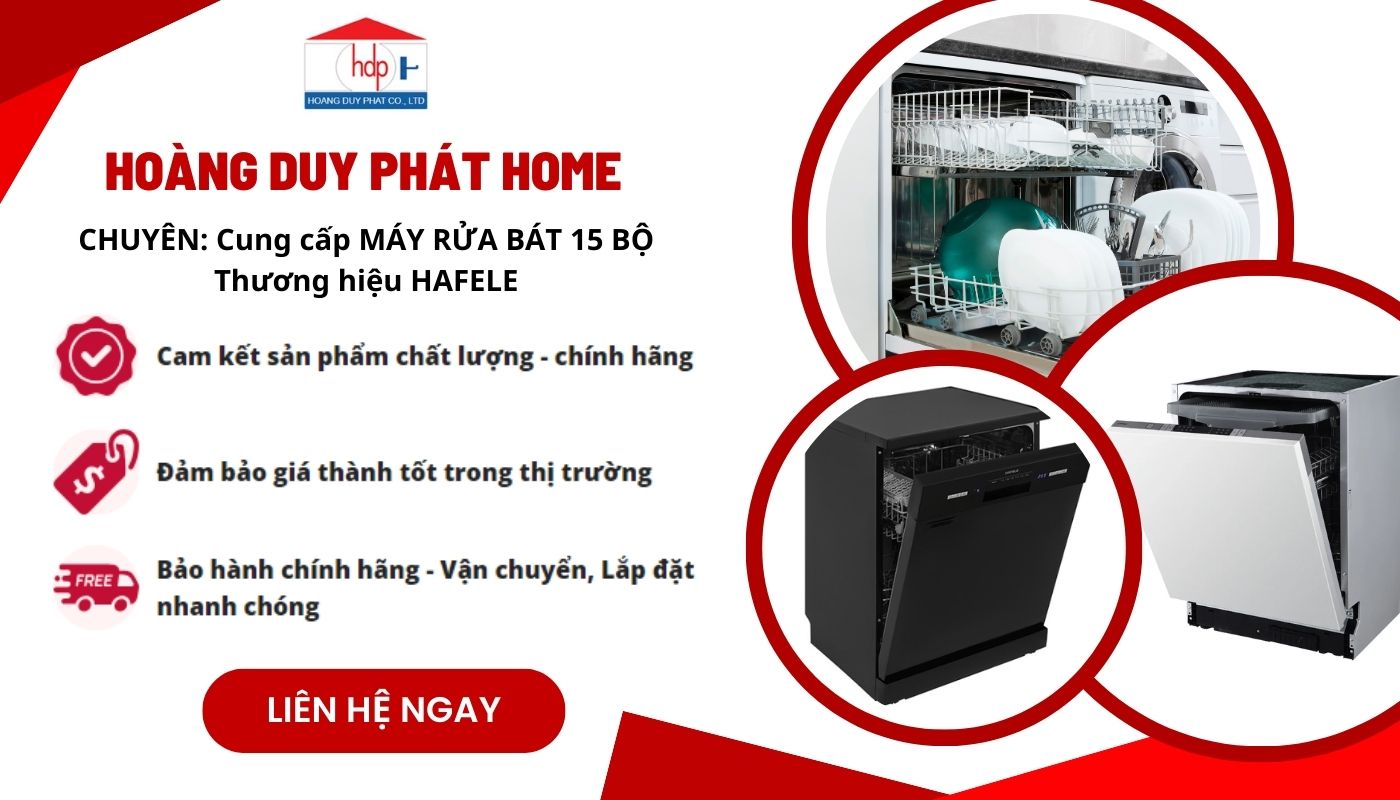 Mua máy rửa chén Hafele 15 bộ đồ ăn ở đâu chính hãng, giá rẻ? 